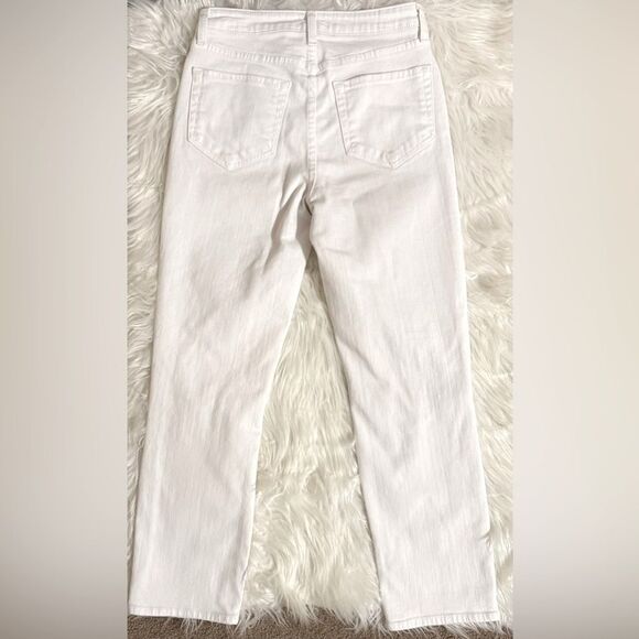 L’AGENCE ‘Audrina’ High Rise Jean In Blanc Worn Destruct Size 25 - Picture 6 of 12